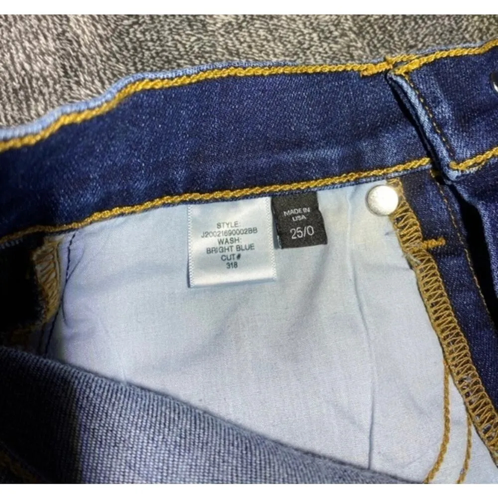 Veronica Beard Brooke Skinny Mid-Rise Bright‎ Blue Cut #318 ( 25/0 ) - Image 5