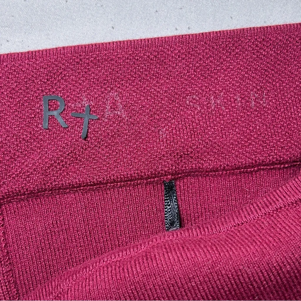 RtA Nour burgundy bustier corset style strapless crop top women’s size small Red - Image 11