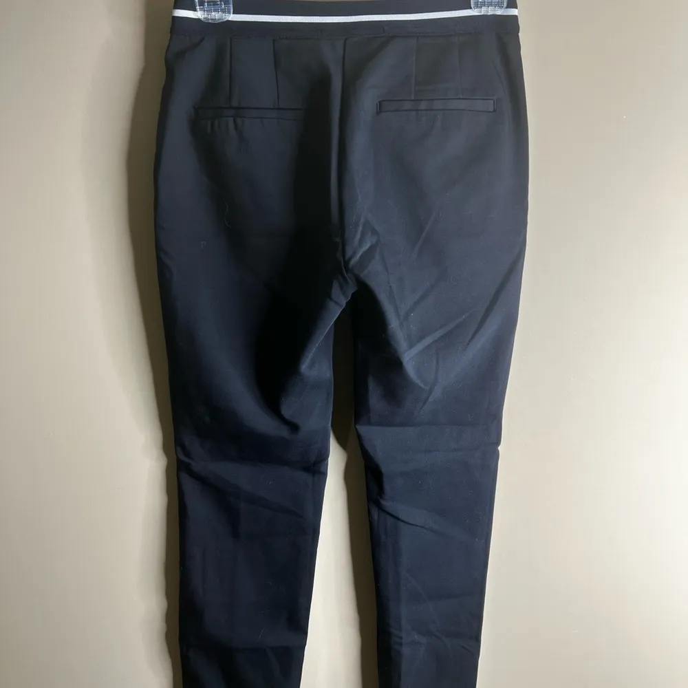 Zara basic flat front trouser pants size xs navy blue - Image 10