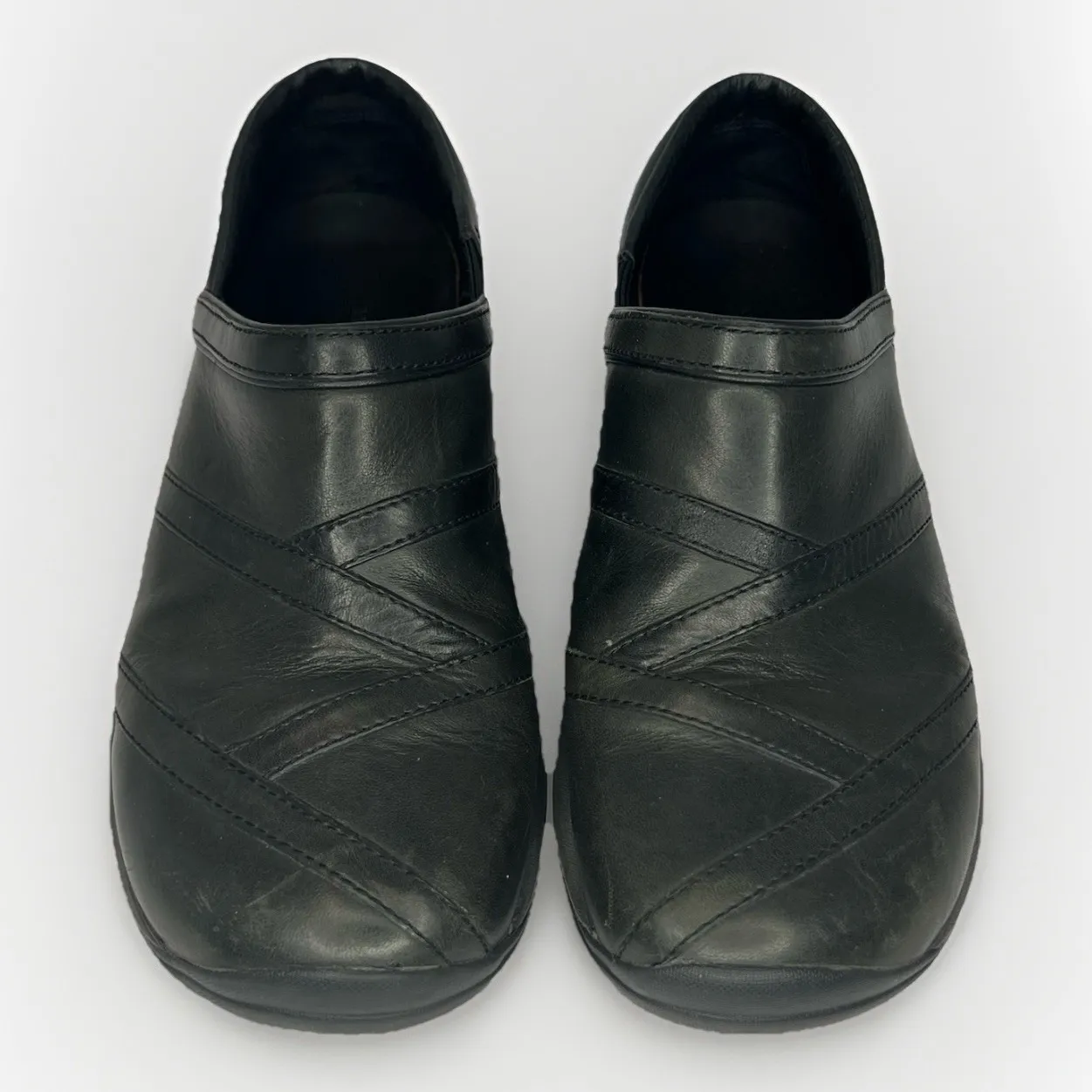 Merrell Encore Eclipse Black Leather Slip-On Comfort‎ Shoes Women's 8.5 - Image 2