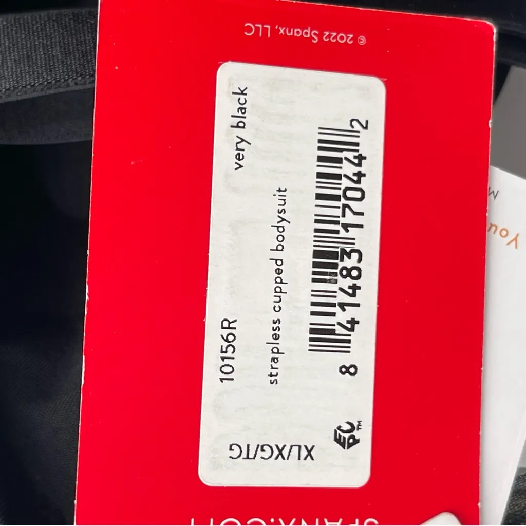 SPANX Suit Your Fancy Strapless Cupped Mid-Thigh Bodysuit Women’s XL - Image 14