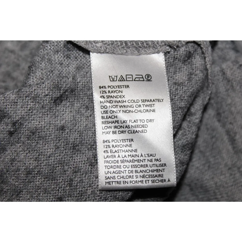 Womens BDG Urban Outfitters Heather Gray Long Sleeve V-Neck Sweater Shirt Size S - Image 4