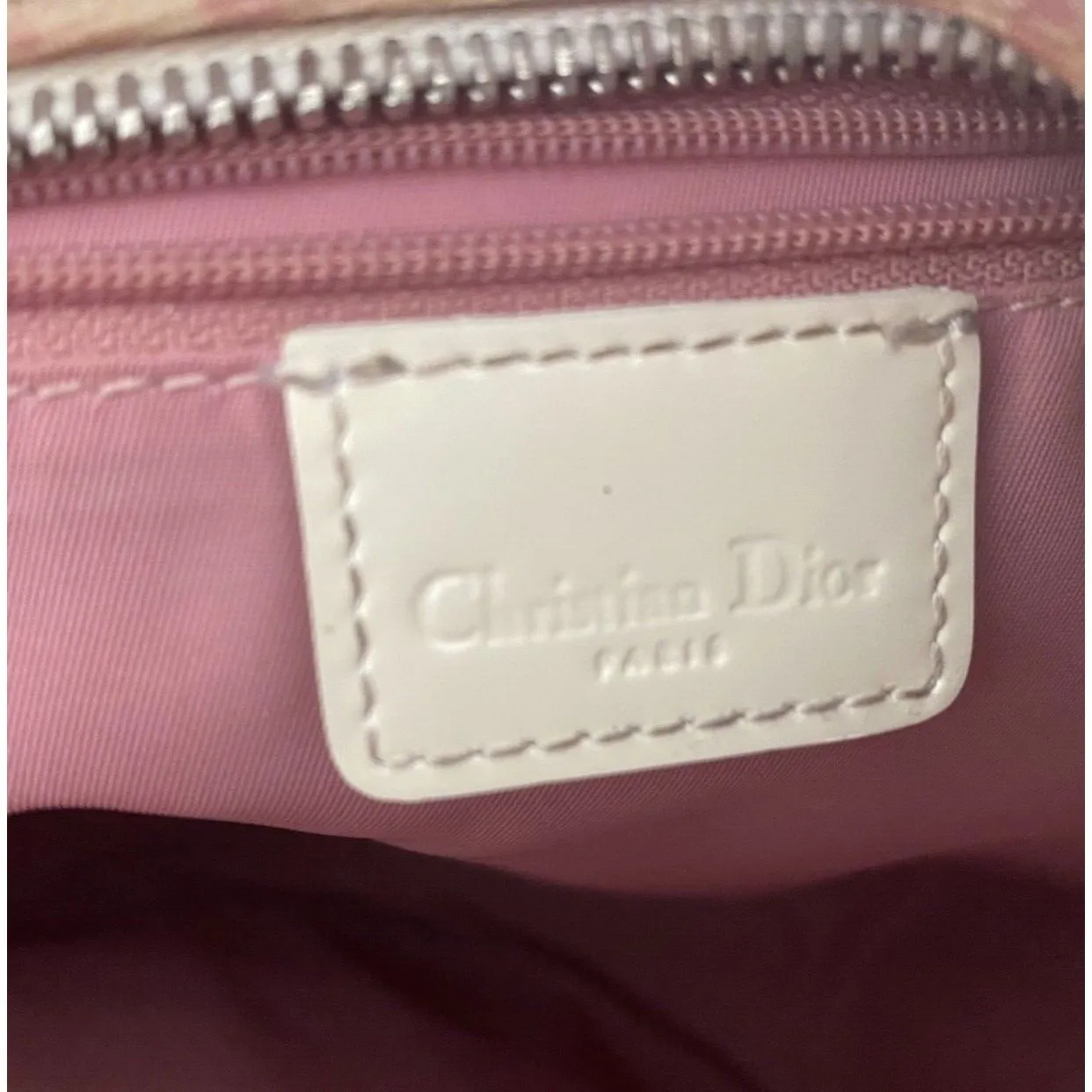 Dior Vintage Y2K Pink Trotter Crossbody Authentic - Image 11