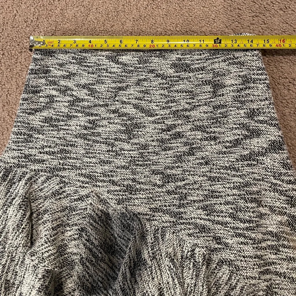 ZARA BASIC Y2k Gingham Trending Asymmetric Tiered Ruffles Skirt - Image 5