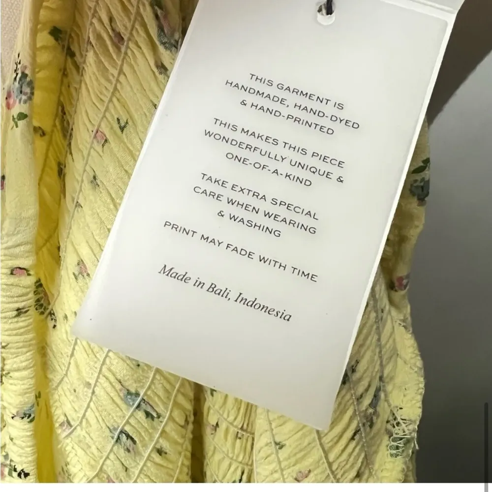 Constantia Yellow Floral Smocked Puff Sleeve Mini Dress - Image 9