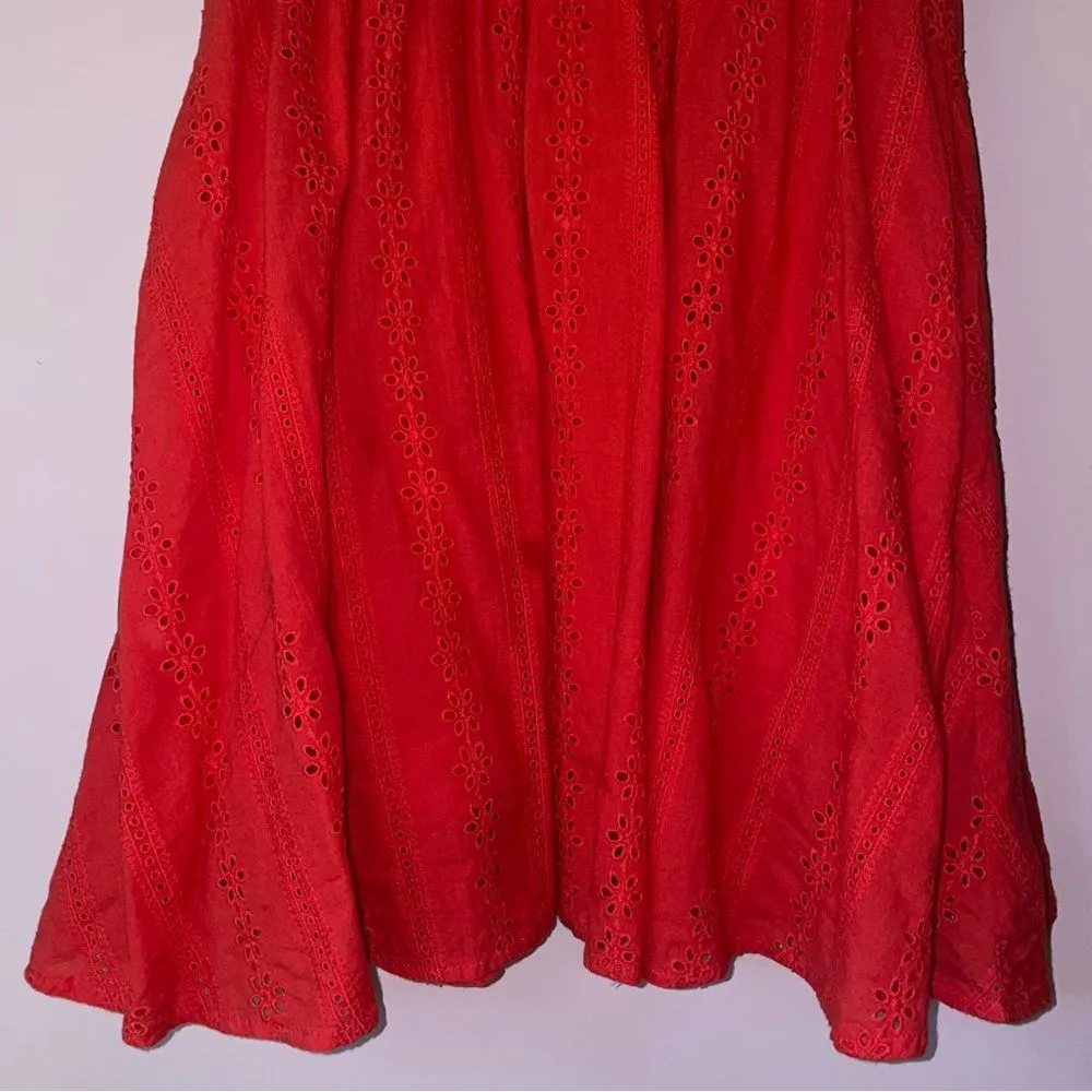 Impressions Lace Bralette Mini Dress Women M Babydoll Romantic Fairy Boho Eyelet - Image 4