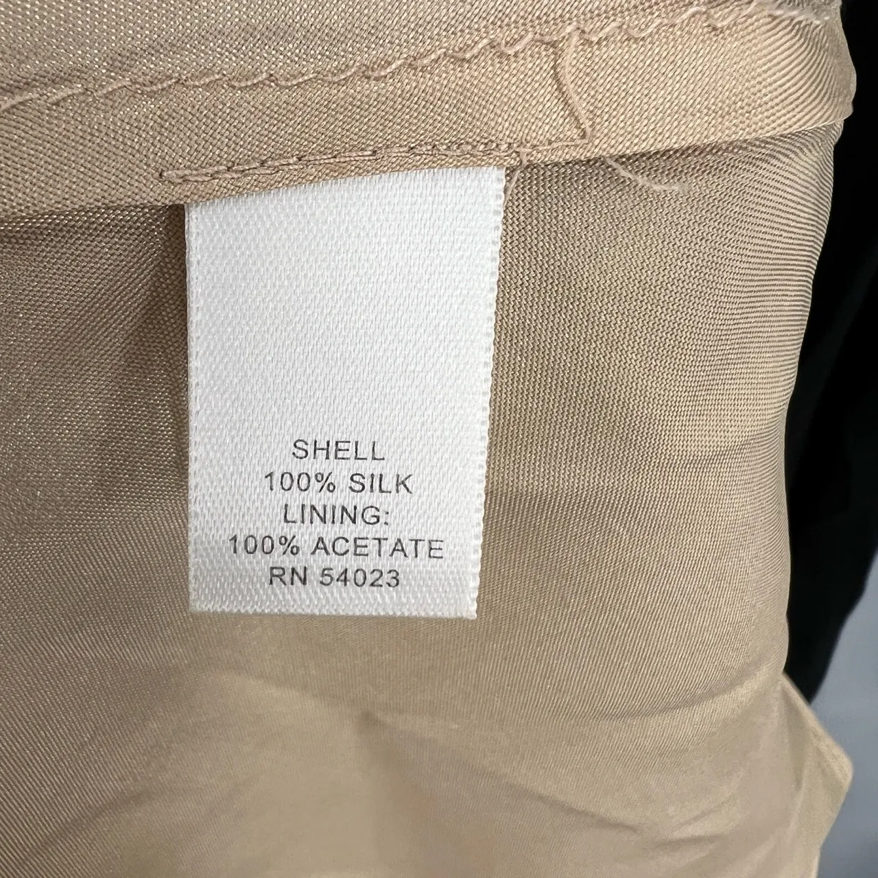 Banana Republic Silk Dress Midi Black V Neck Sleeveless Sheer Size 12 - Image 7