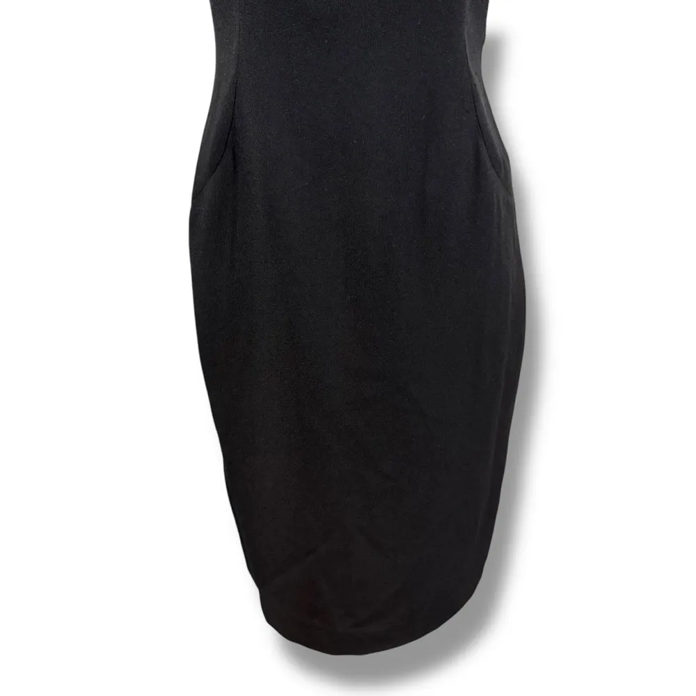 Vintage Black Corset Style Bodycon Strapless Dress Size 6 - Image 3