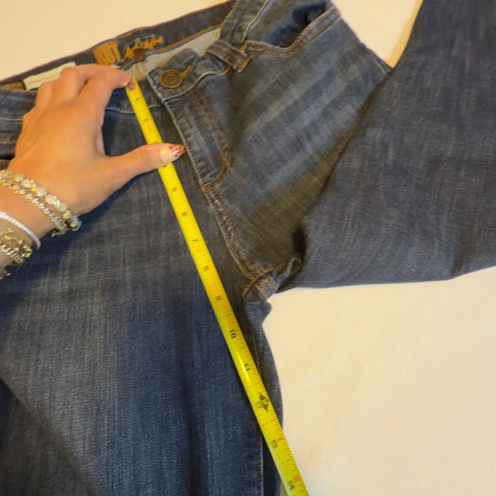 KUT From The Kloth Bardot Skinny Boyfriend Straight Leg Crop Jeans Size 8 Denim - Image 7