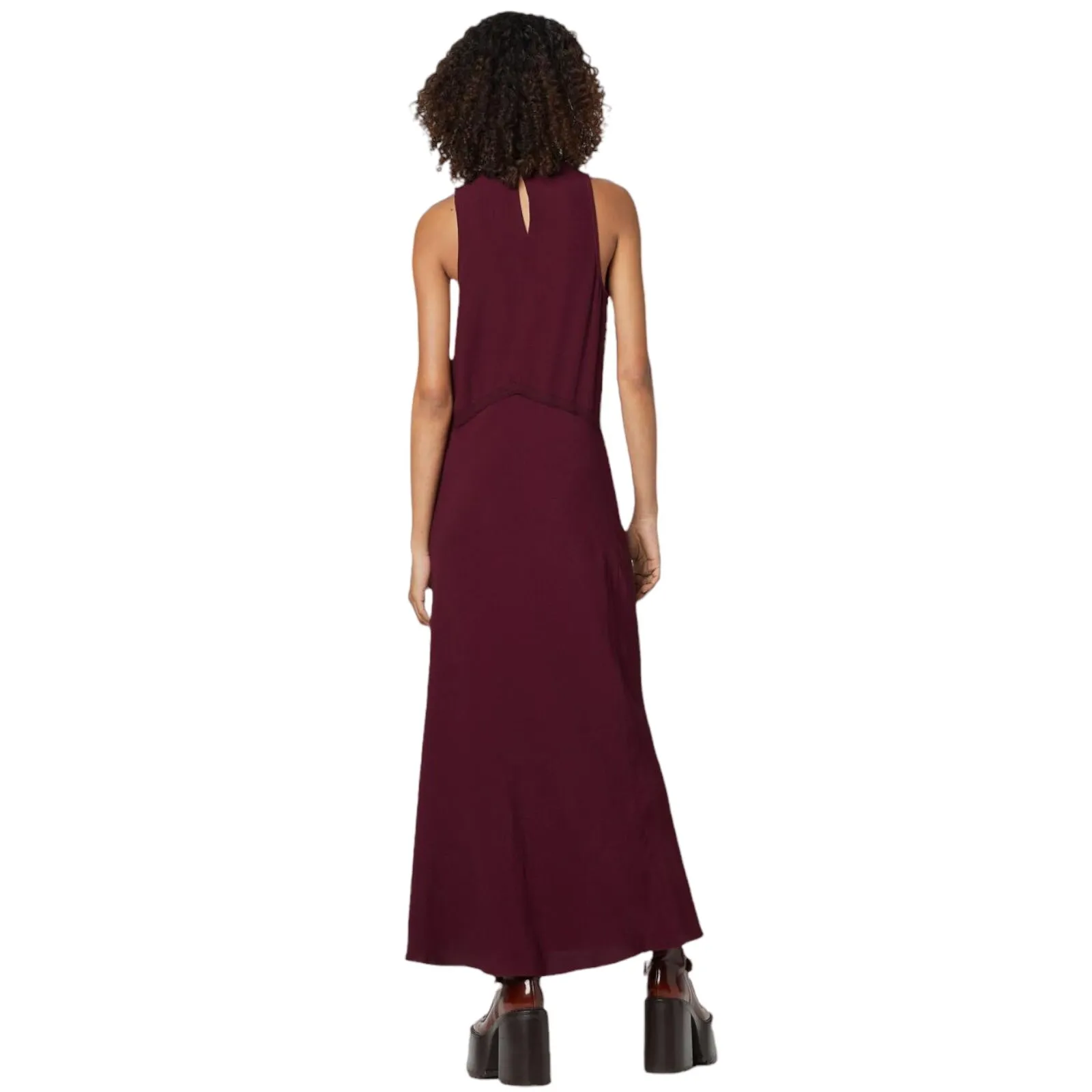 MARC JACOBS Halter Cowl Neck Dress Maxi Sleeveless Shift Wine Burgundy 6 NWT - Image 11