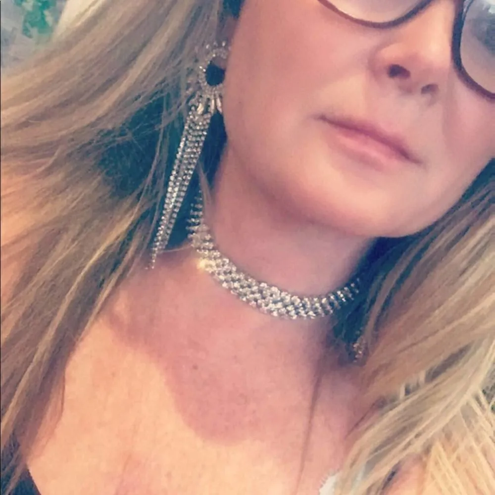 Cristabelle Crystal Rhodium Choker Silver - Image 3