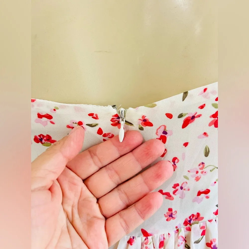 STORIA babydoll mini  dress floral print Size small - Image 9