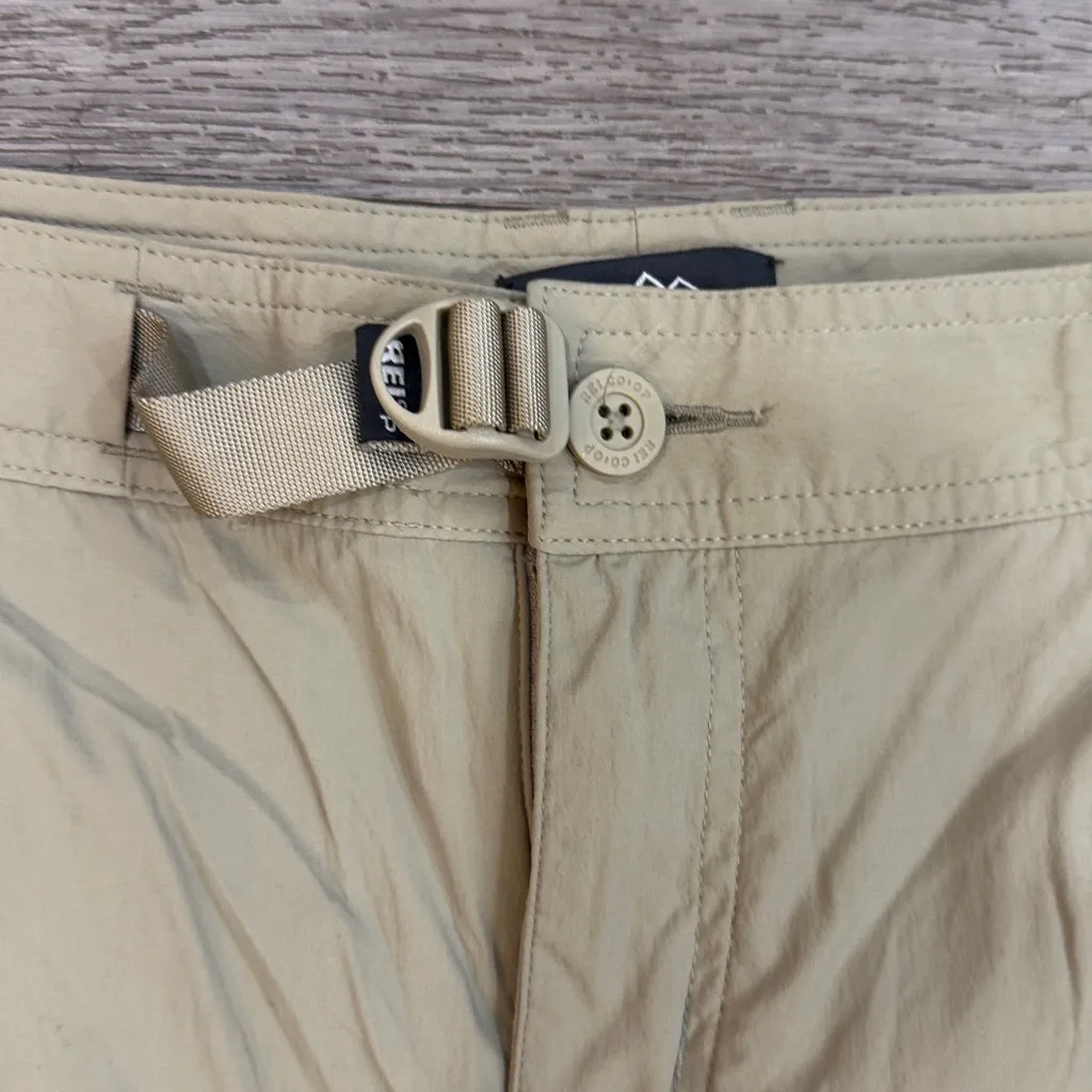 REI Women's Tan Straight Leg Pants convertible Relaxed Fit Outdoor Size 10 - Image 3