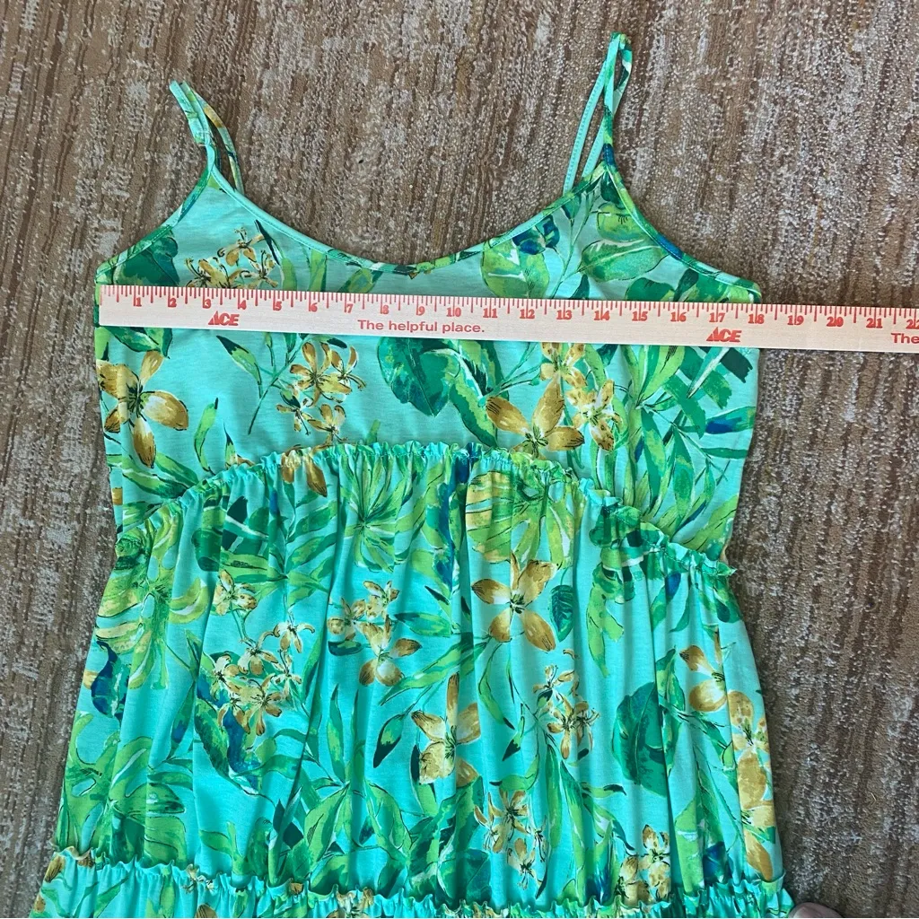 Emma & Michelle Spaghetti Strap Tiered Floral Dress XL - Image 10
