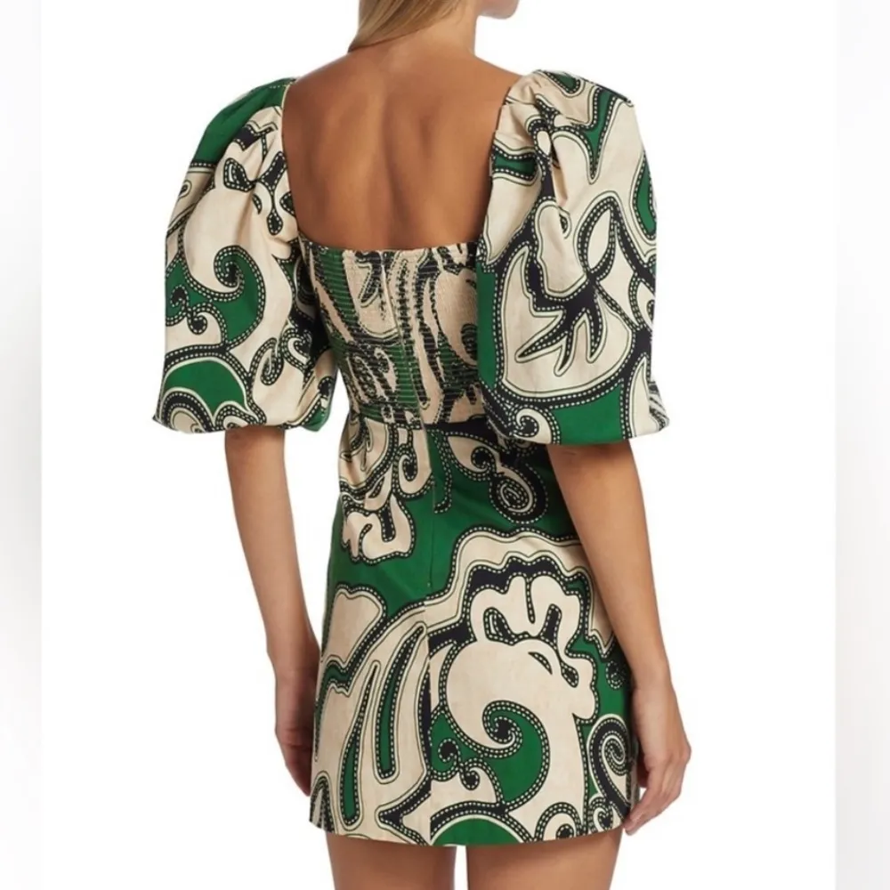NWT Alexis Iana Dress in Maldive Green Sz S puff dress - Image 3