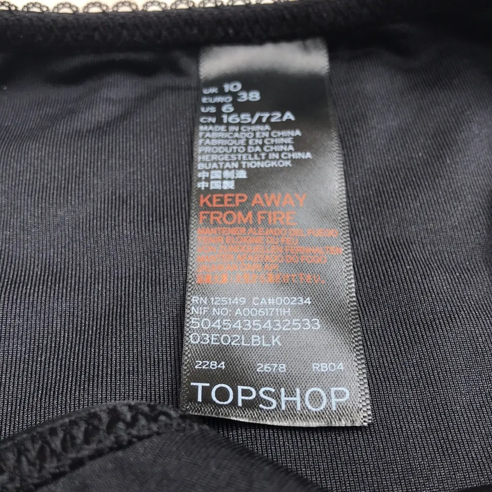 Black and Pink  Floral Embroidered String Bikini Bottoms - Image 8