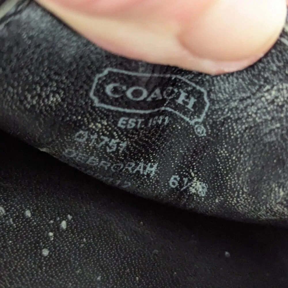 Coach Debrorah Tartan Sequin Plaid Ballet Flats Slip On Womens 6.5 Shoes Preppy - Image 6