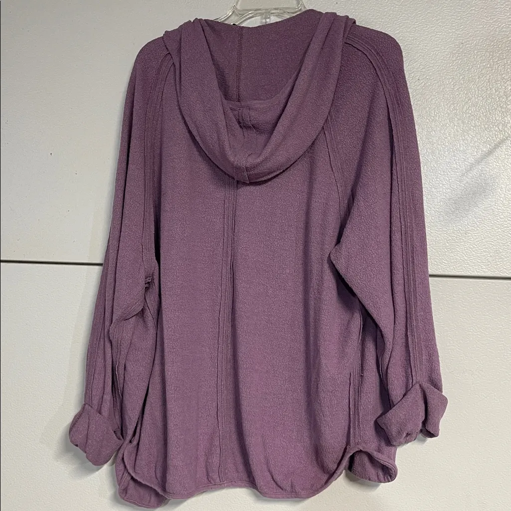 OUT FROM UNDER URBAN OUTFITTERS WOMENS PURPLE TEXTURED CARDIGAN SWEATER LARGE - Image 6