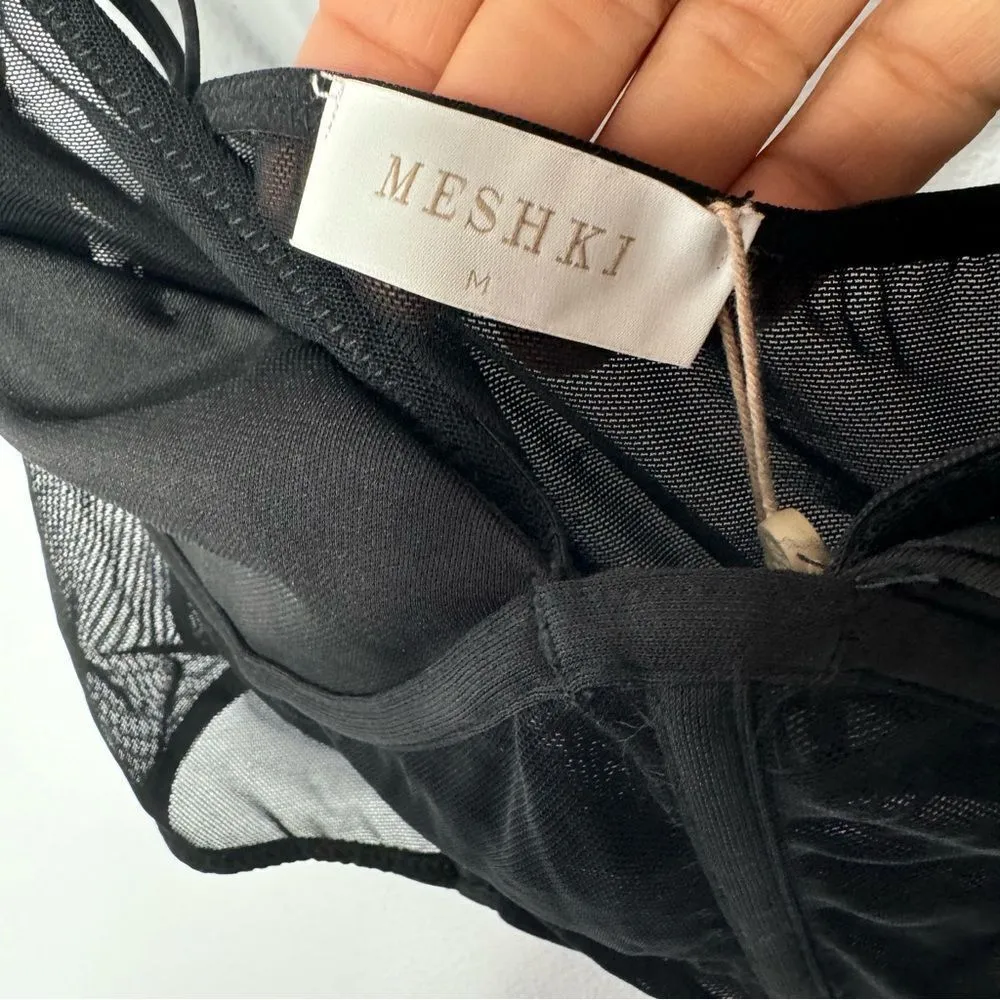 Meshki Angelique Demi cup mesh bustier top size medium - Image 5