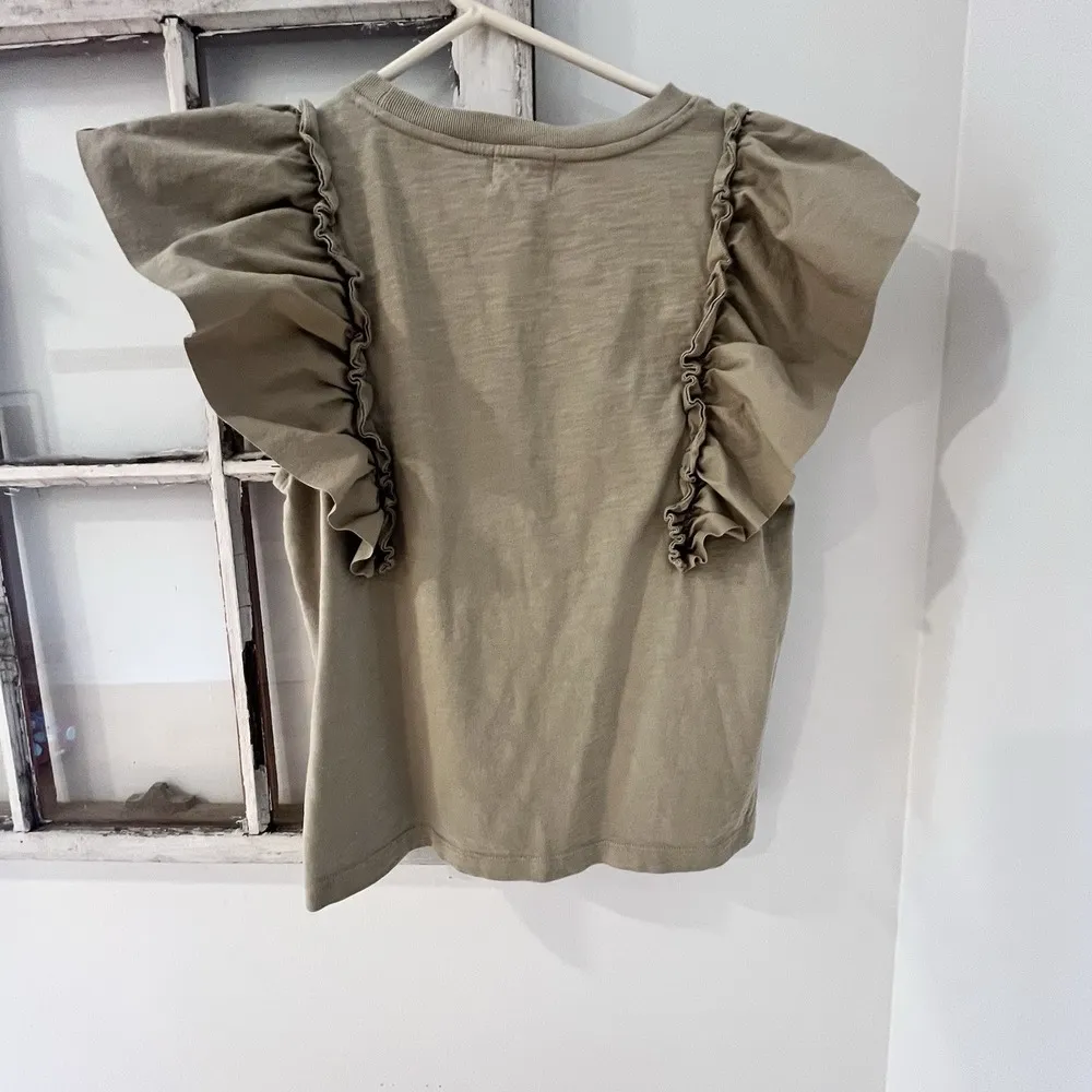 Nation LTD *flaw* Anthropologie Para Boxy Tee Sage Green Size Small - Image 5