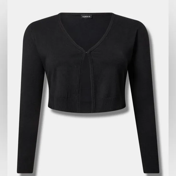 Torrid Fitted Long Sleeve Shrug Sweater size‎ 1 - Image 2