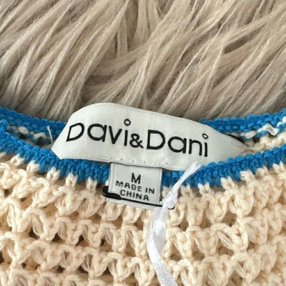NWT Davi & Dani crocheted crop top size medium - Image 4