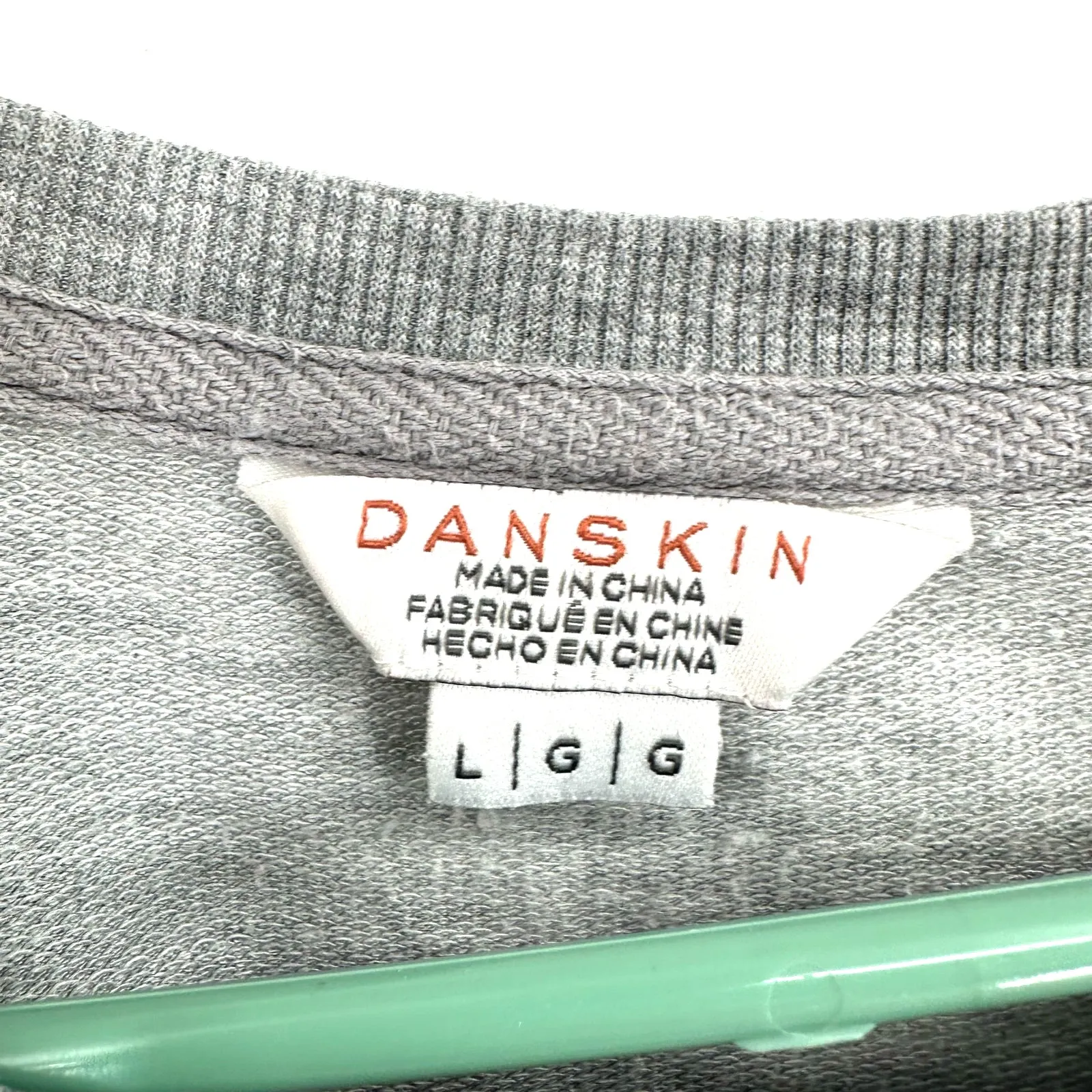 Danskin Size Large Sweater Gray Camo Pullover Oversized Casual Lounge Everyday‎ - Image 4
