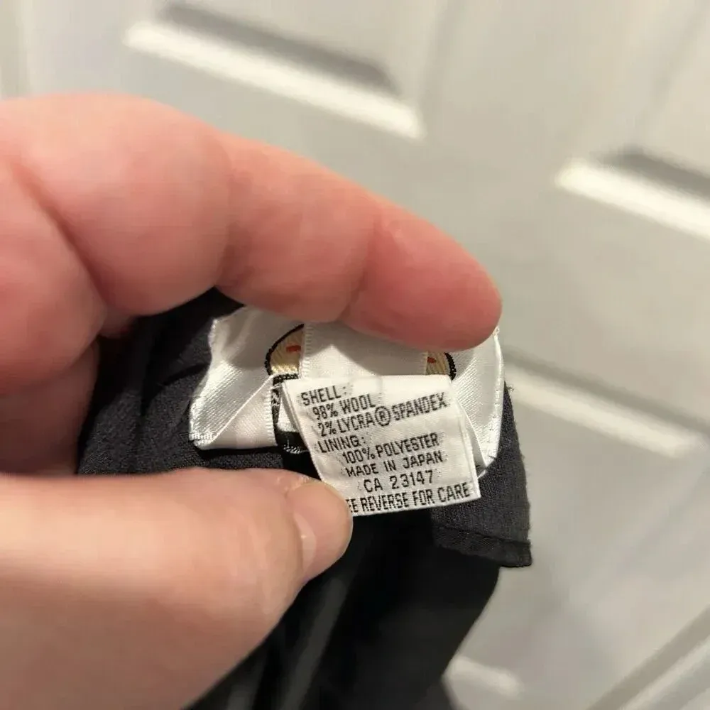 Vtg Talbots Woman 14W Gray Wool‎ Fully Lined Pants Slacks Made In Japan - Image 9