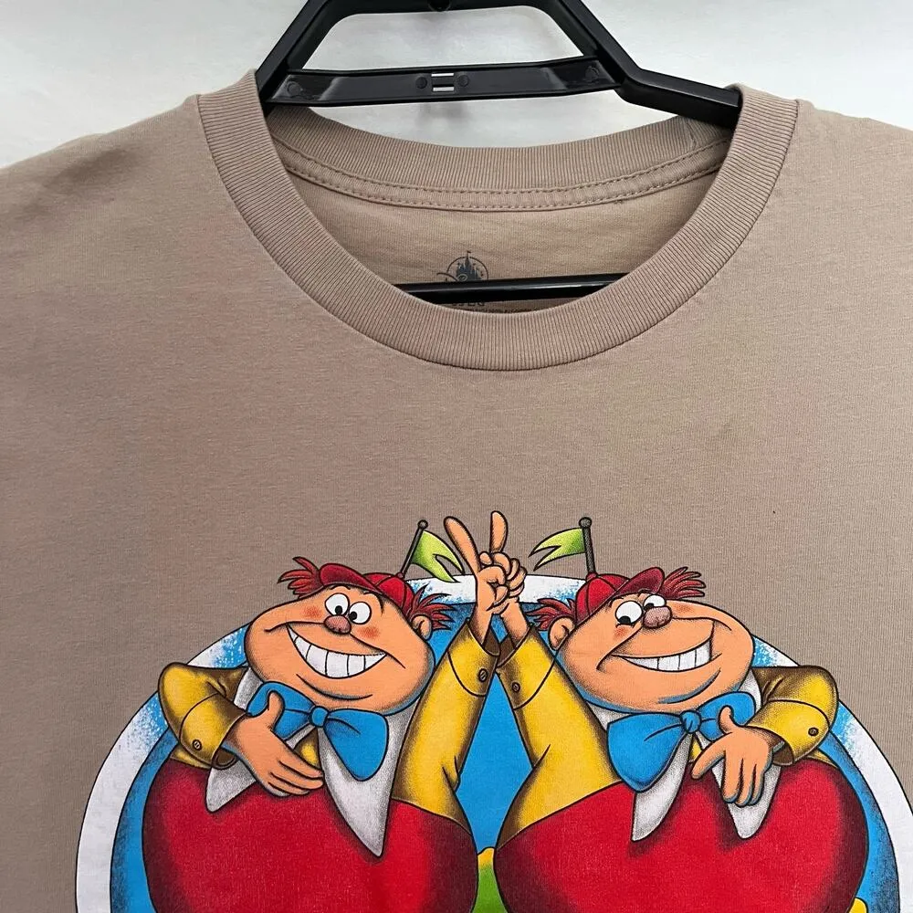 DISNEY Alice in Wonderland T-Shirt Womens Large Mushroom Be Kind Twee Goblin - Image 2