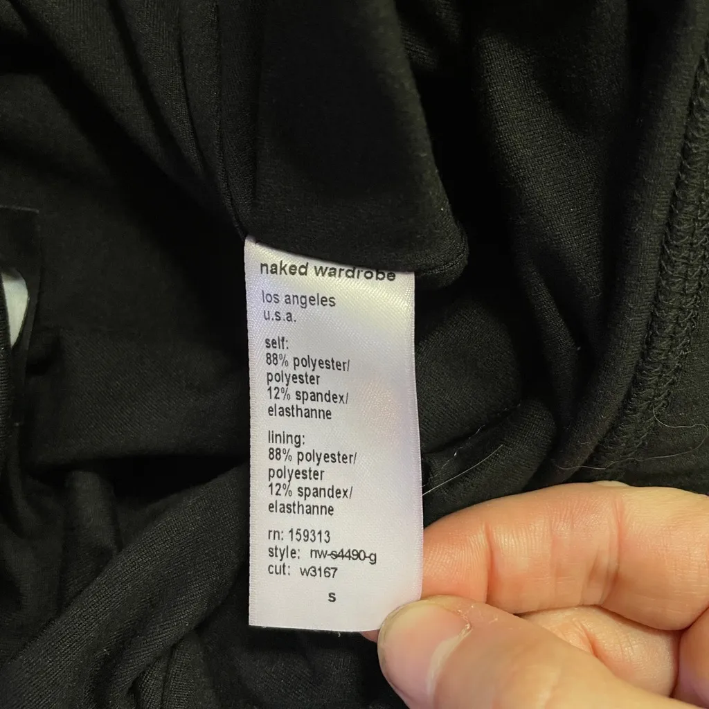 Naked Wardrobe The Hourglass Bare Black Pencil Pull On Skirt - Sz S 💚🎀 - Image 7