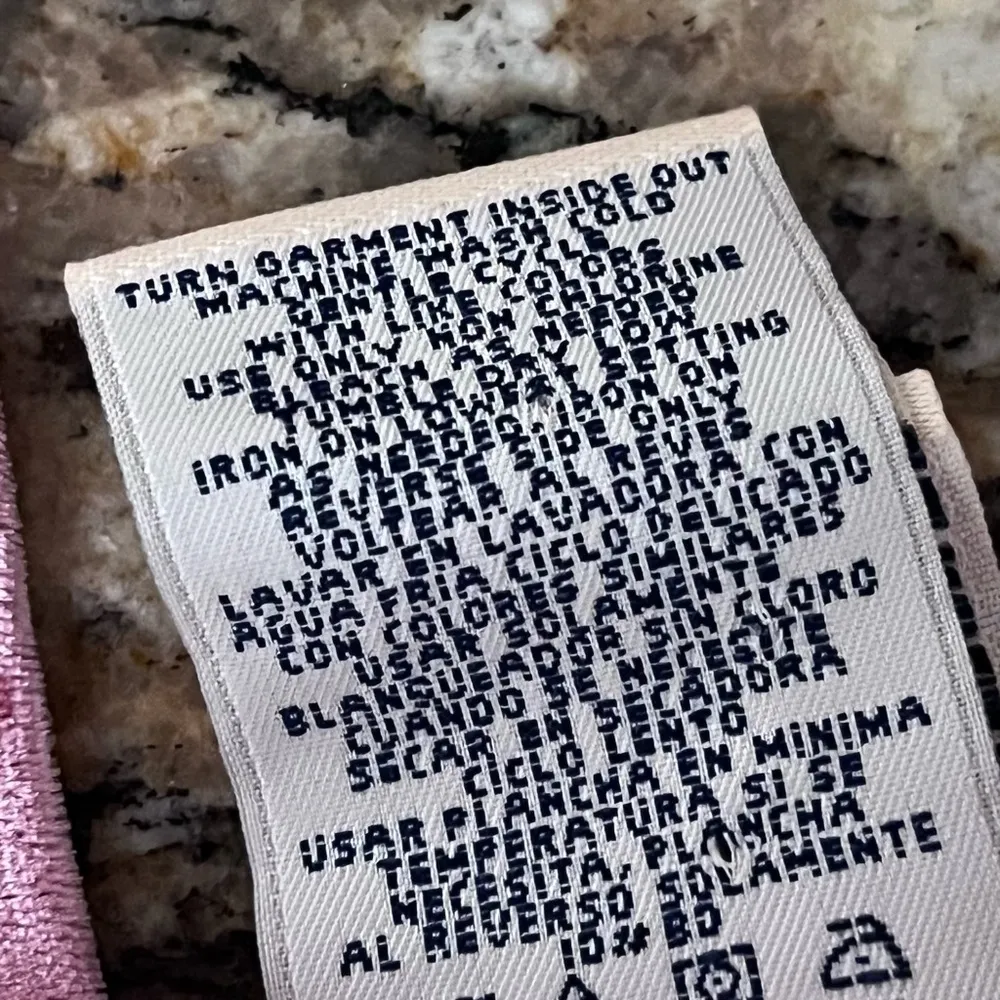 Y2K Faded Glory Pink Crushed Velvet Tunic L | Fairycore Lagenlook 90s Velvet Top - Image 7