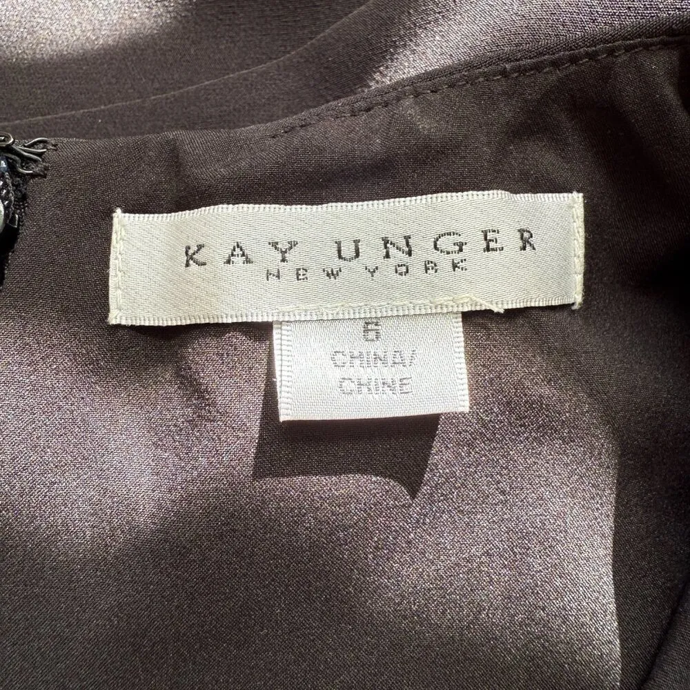 Kay Unger Davina Walk Thru Jumpsuit Women's 6 Black Formal Cocktail Party NWT - Image 15