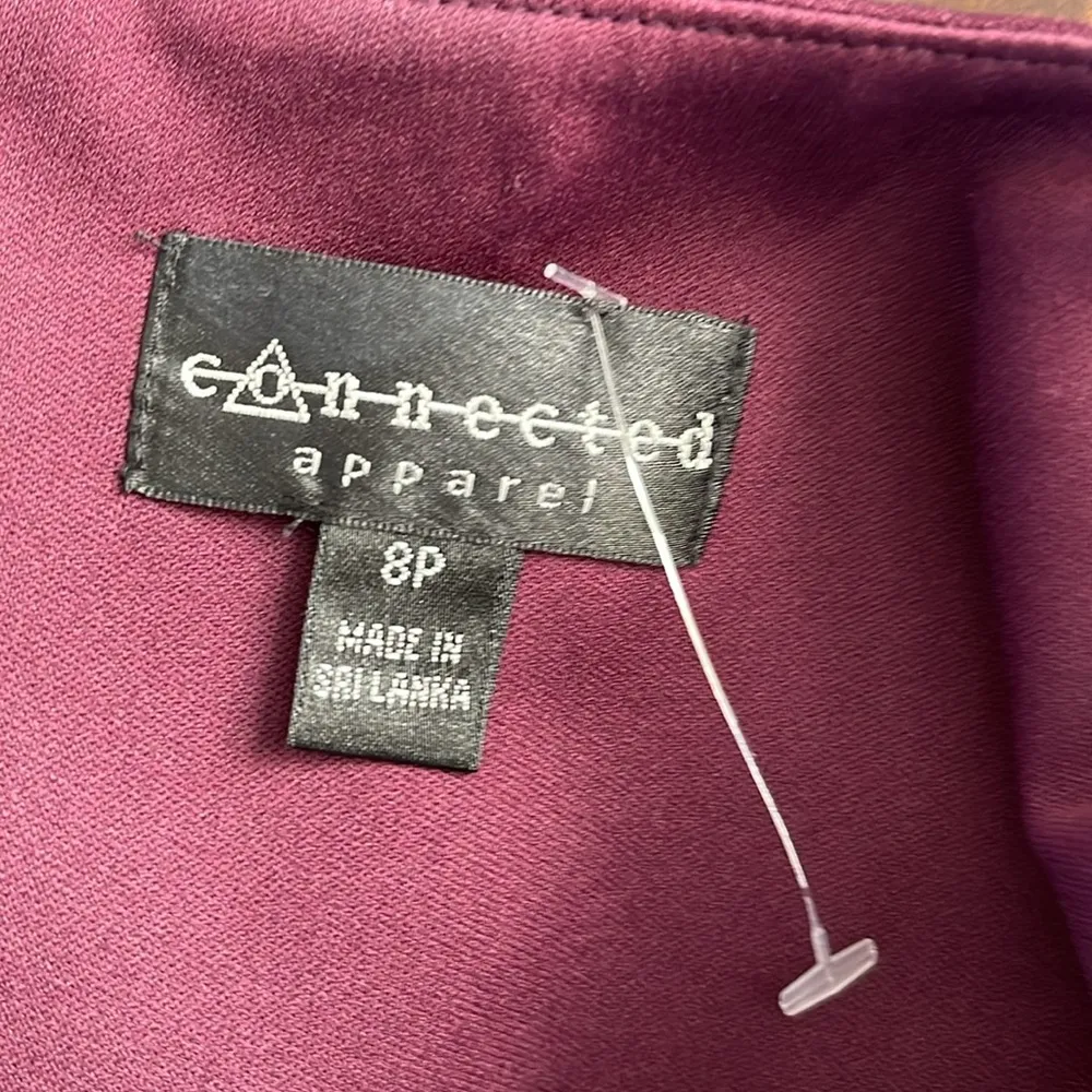 Connected Apparel plum Midi Dress, size 8P - Image 6
