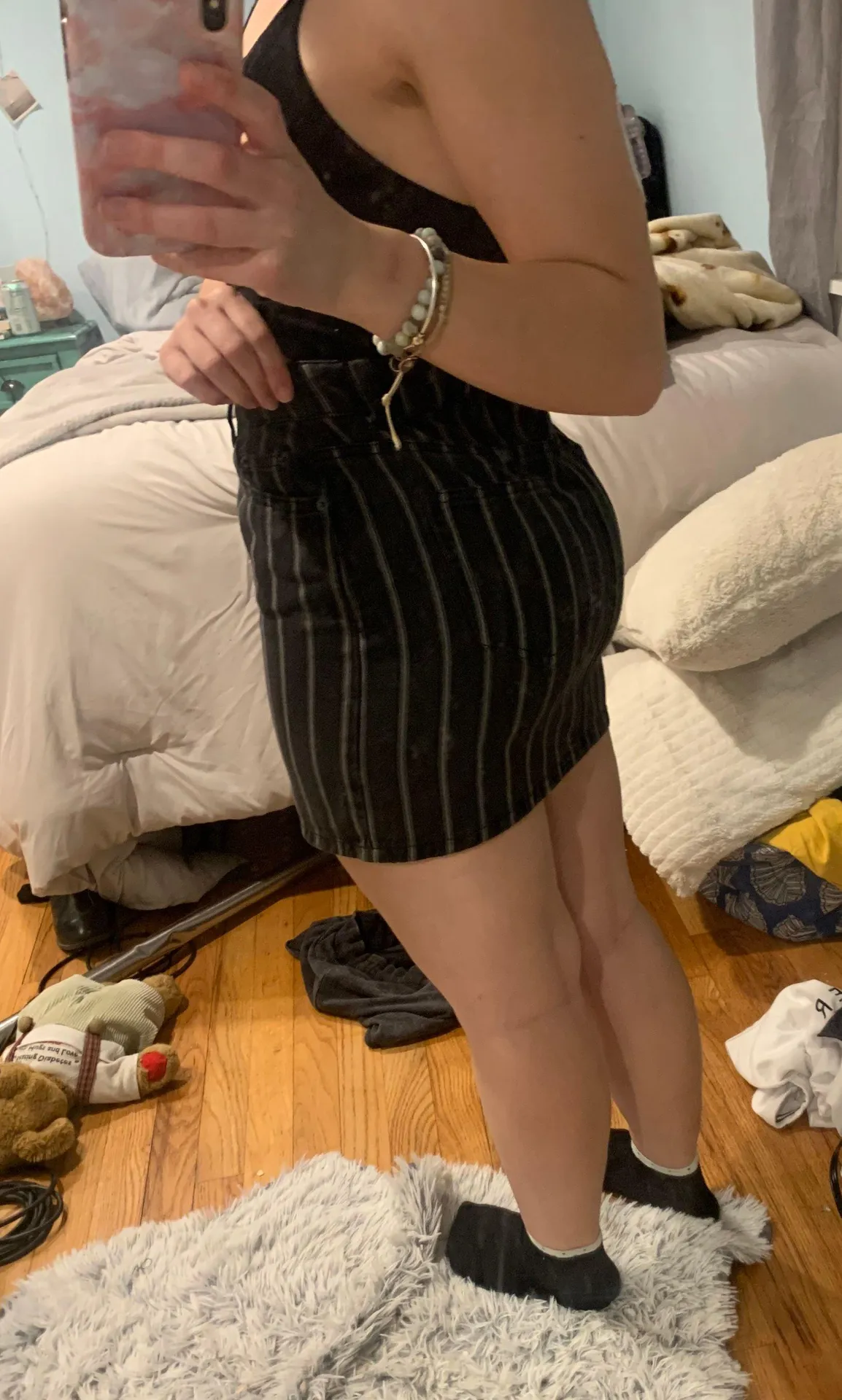 Denim Skirt Black - Image 2