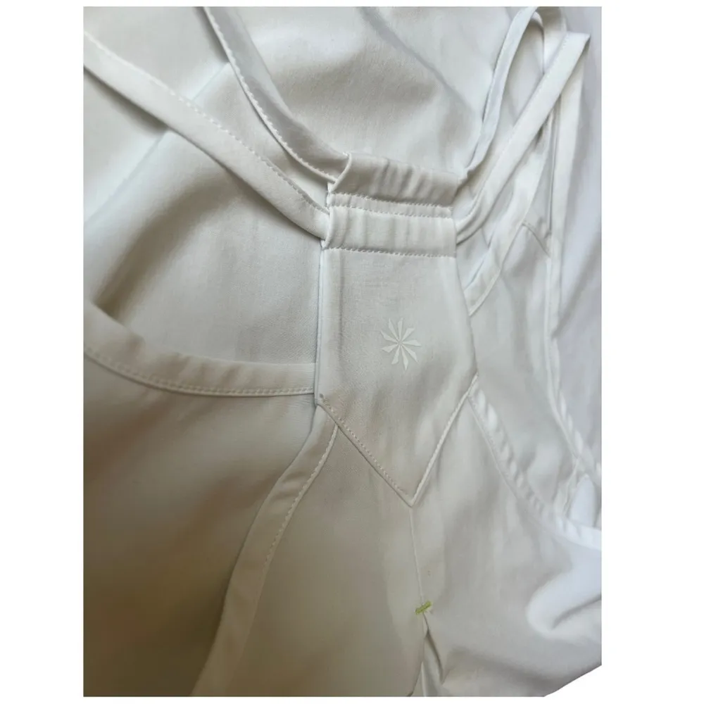 ATHLETA Go Time White Sexy Strappy Racer Back Lightweight Tank Size Small - Image 13