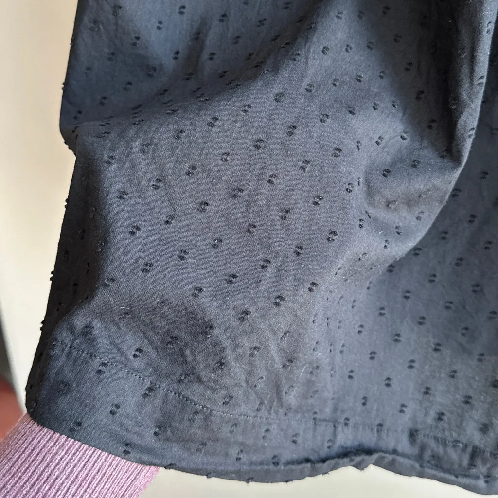 Old Navy Clip-Dot Mini Swing Dress, Long Sleeve Spring Little Black Dress, Small - Image 14