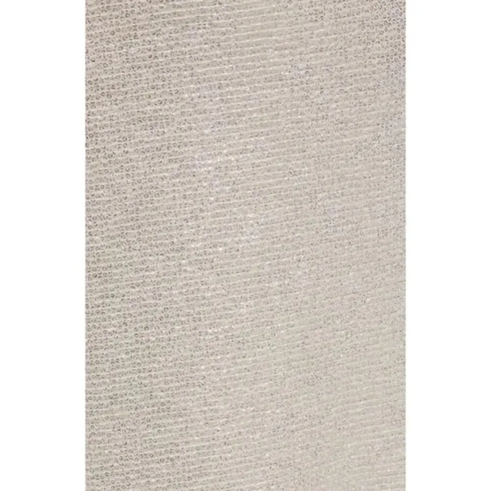 ELIZA J One-Shoulder Glitter Mermaid Gown in Beige Size US 0 - Image 9