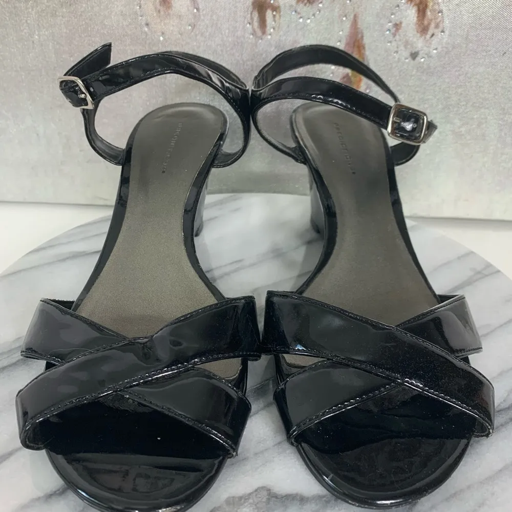 Predictions Patent LeatuOpen Toe Heels - Image 4