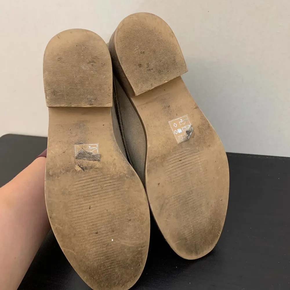 ASOS Tan Suede Heeled Booties Lace Up - Image 90