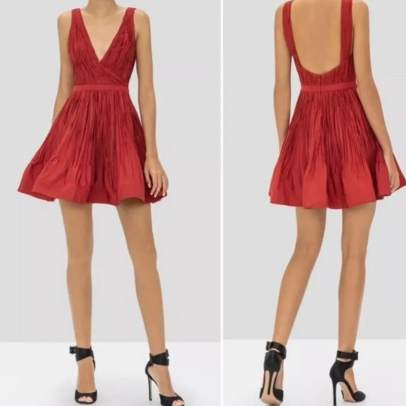 Alexis Marilou Dress Burgundy Medium NWT Cocktail Party Holiday Special Occasion - Image 2