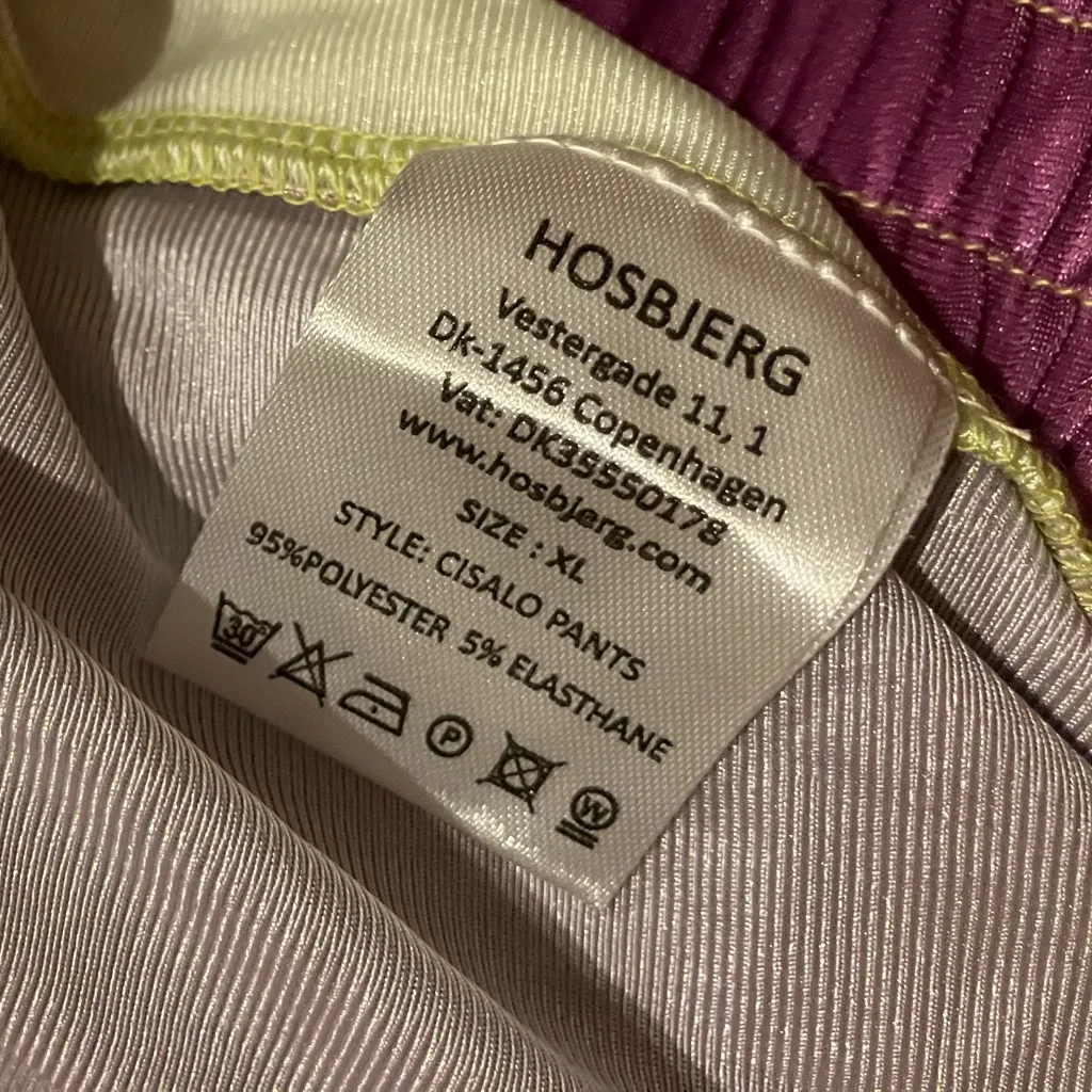 Free People x Hosbjerg Cisalo Purple Lime Green Lounge Pants XL - Image 6