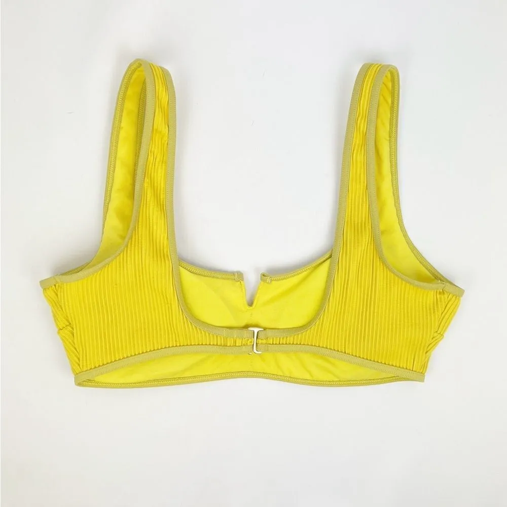 Hollister Yellow Bikini Top Medium - Image 2