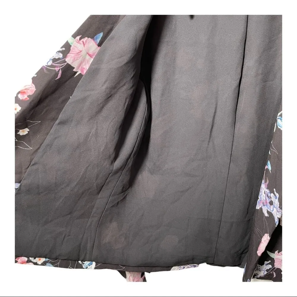 STYLESTALKER Medium Floral Blazer Statement Sleeves Lightweight Trendy NWOT - Image 10