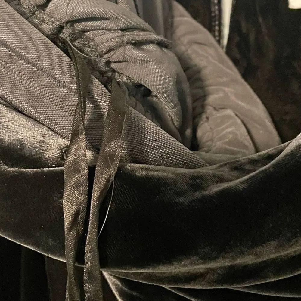 Sundance Aviana Velvet Wrap Jumpsuit in Smoke Gray Size PXXS - Image 8