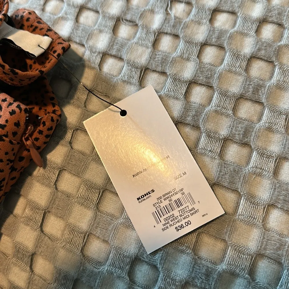 Nine West Brown Patterned Skirt NWT - Image 6