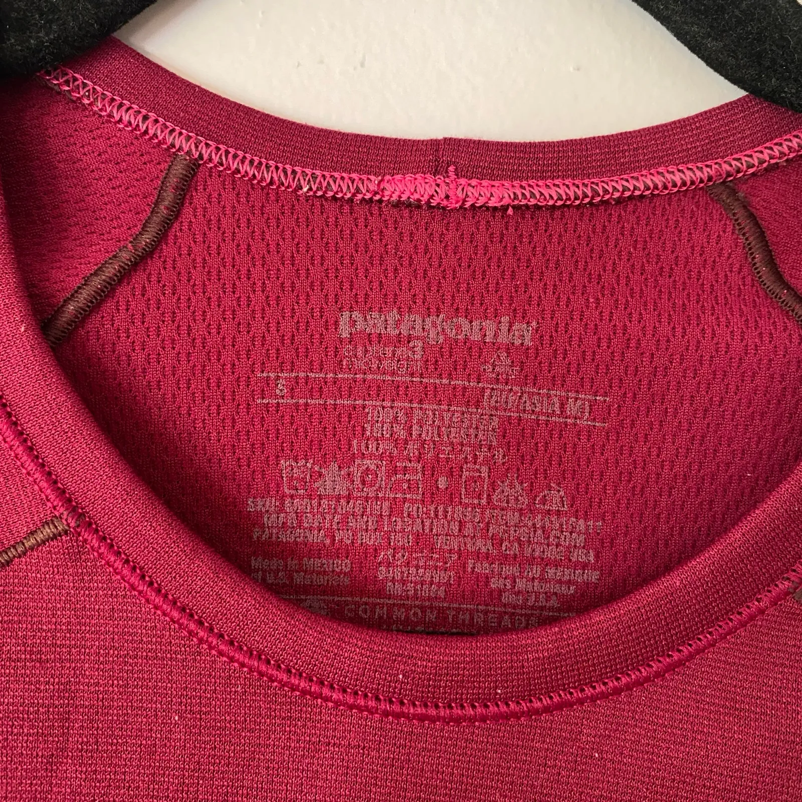 Patagonia Magenta Purple Capilene 3 Long Sleeve Base Layer Shirt Women's Small - Image 2