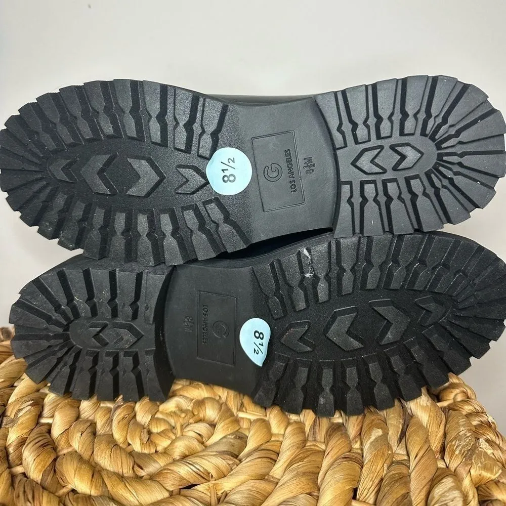 GBG Guess Los Angeles GGAZARA Platform Chunky Black Chelsea Ankle Boots Size 8.5 - Image 7