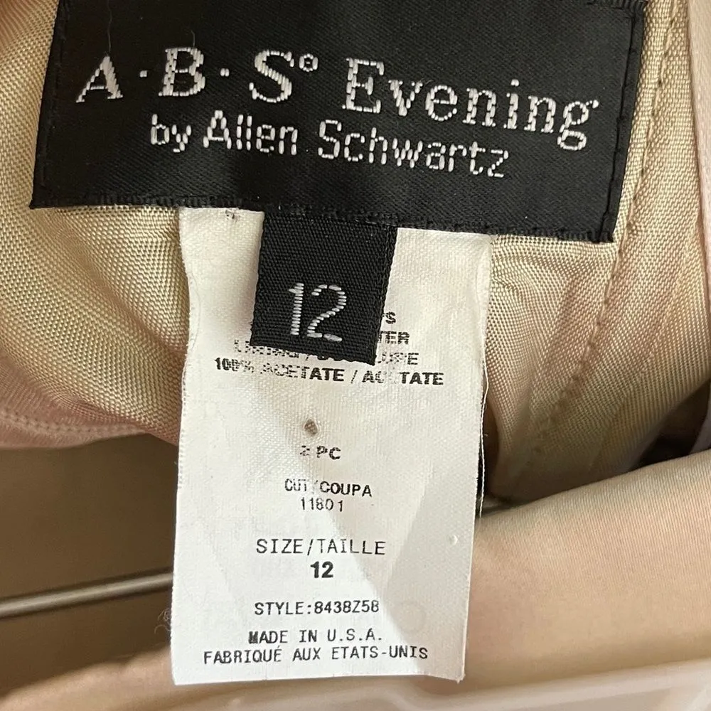 Vintage ABS Evening Strapless Dress Size 12 - Image 8