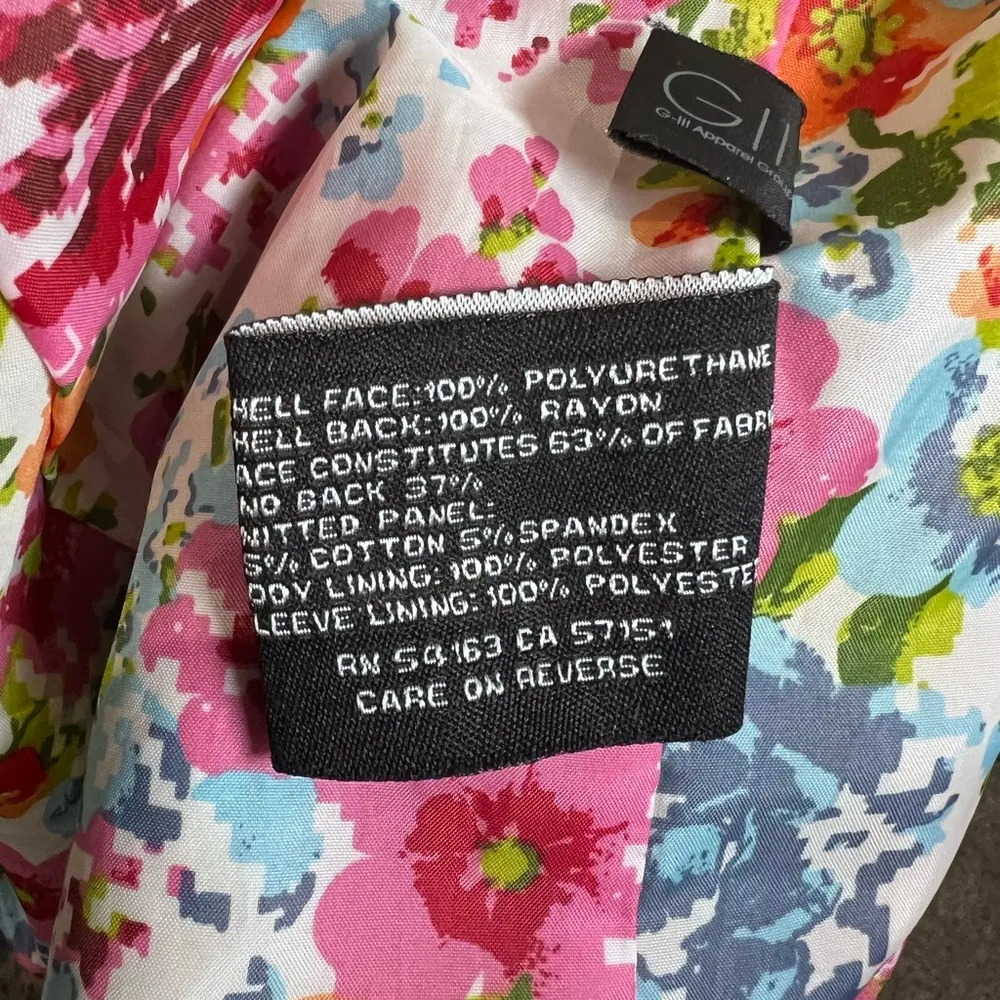 orange faux leather moto jacket size medium - Image 8