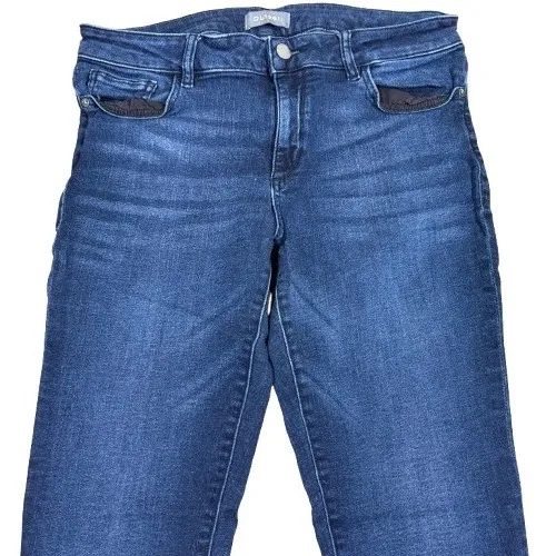 DL1961 Emma Low Rise Skinny Jeans Nicholson Dark Wash Stretch Denim Size 30 - Image 2